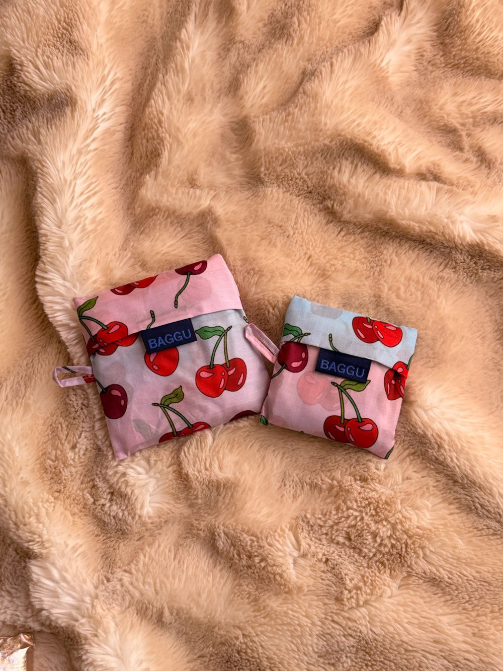 BAGGU Reusable Bag Set in Cherries